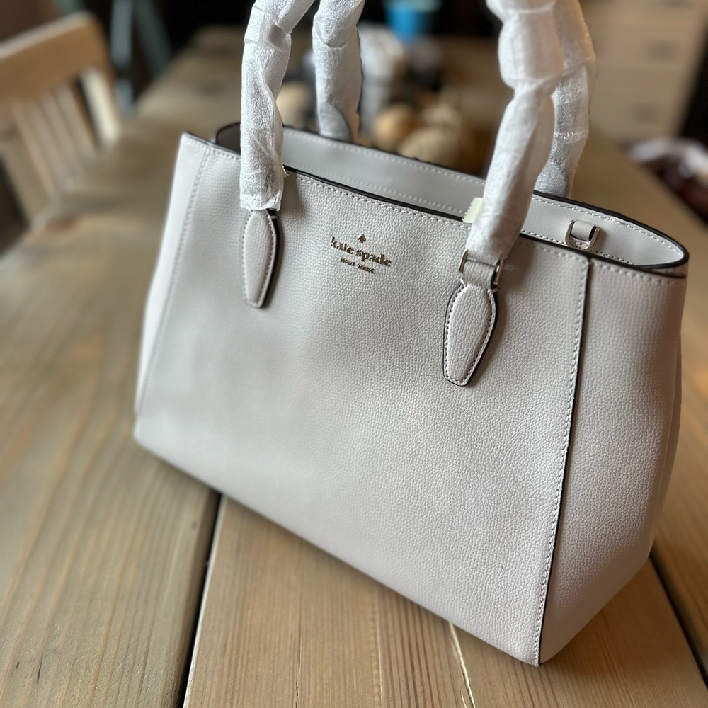 Kate Spade Kristi Gray Satchel with Structured Design